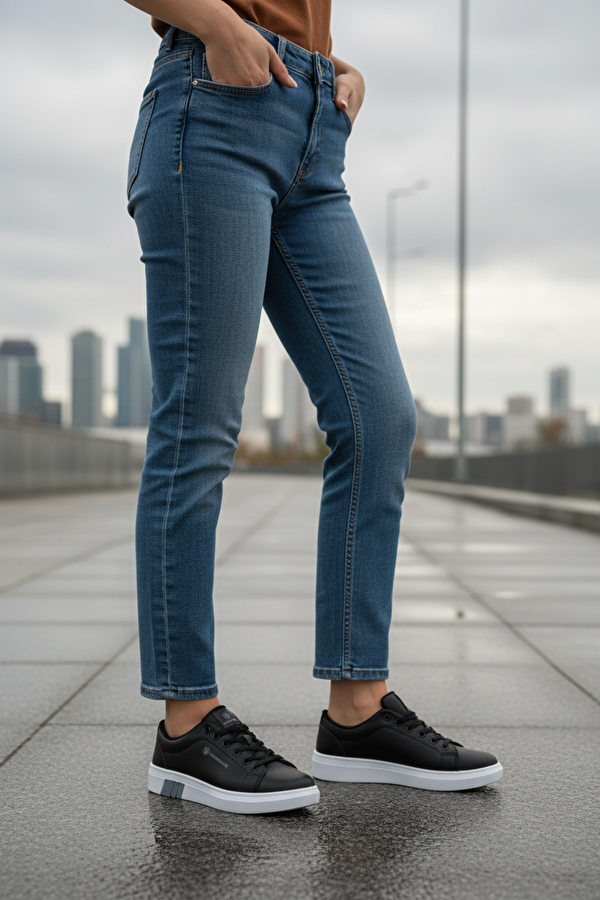 TINA 5PR Siyah Kadın Sneaker - Görsel 3