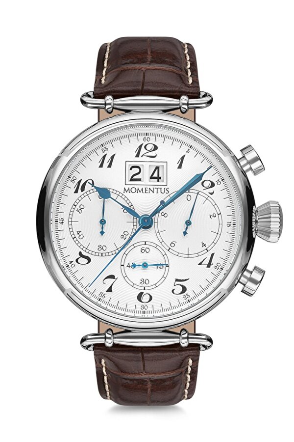 Momentus TM250S-02KS Fonksiyonlar Aktif Takvimli Deri Kordon Kahverengi Erkek Kol Saati