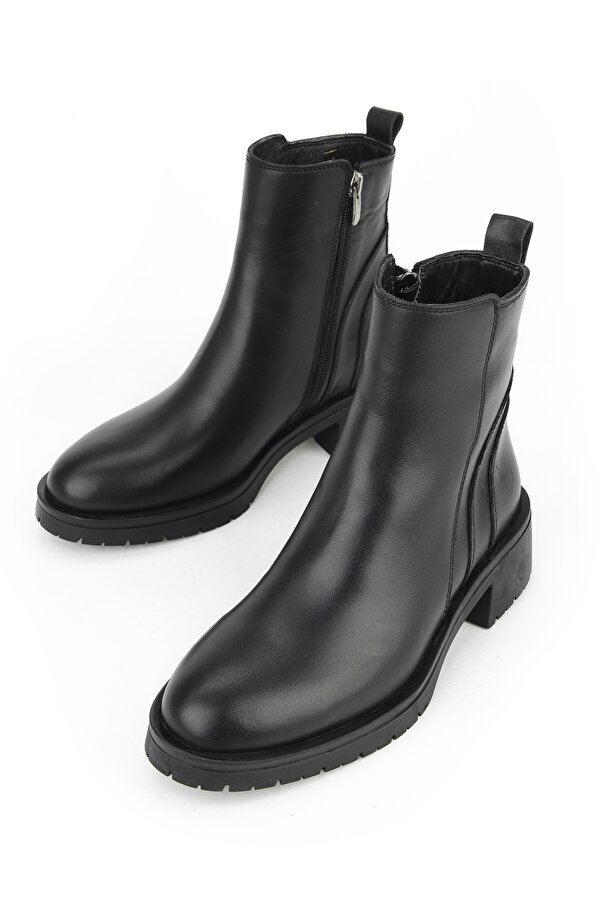 Ziya Kadın Hakiki Deri Bot 153359Z622 Siyah