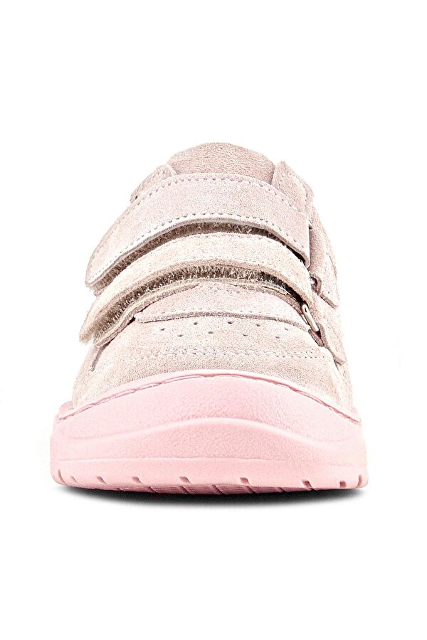 Rakerplus Schaggy Hakiki Deri Pudra Pembe Cırtlı Bebek Spor Ayakkabı