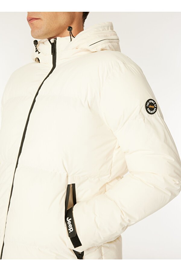 Jeep Beyaz Erkek Standart Kalıp Mont J4WM-MNT7279