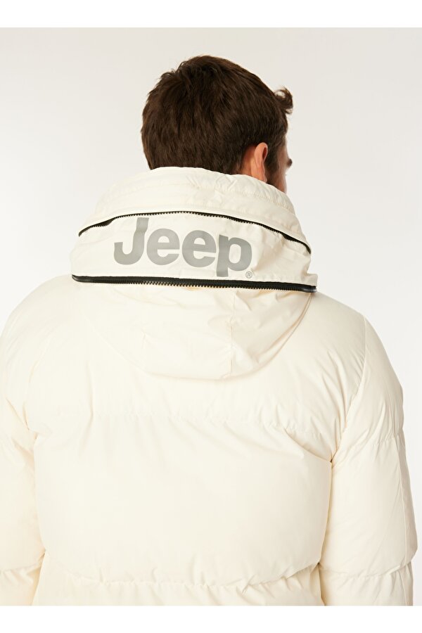 Jeep Beyaz Erkek Standart Kalıp Mont J4WM-MNT7279