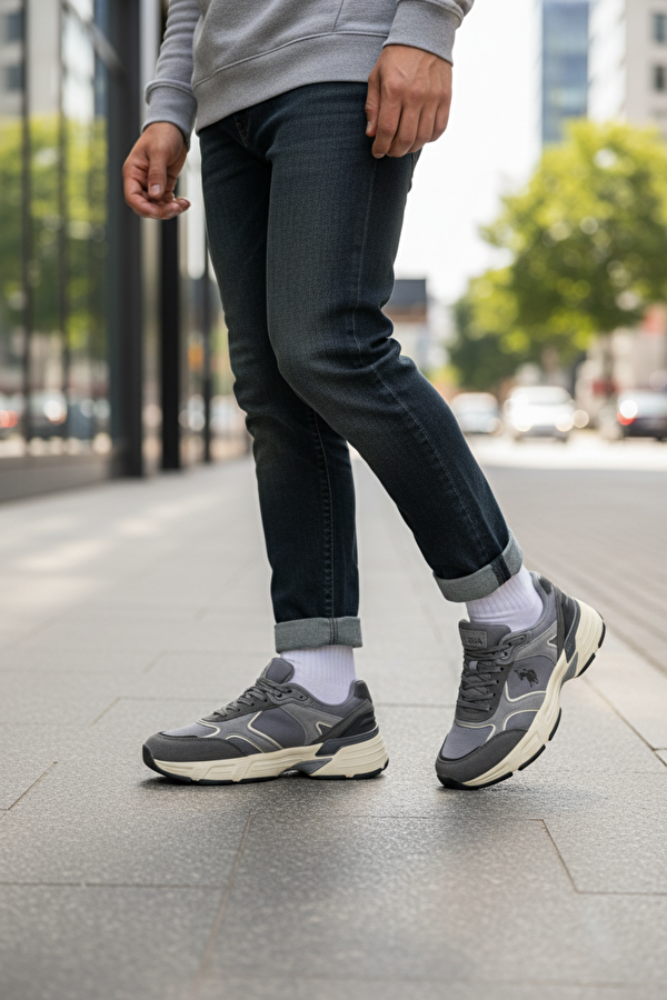 PALMY 5PR GRI Erkek Spor Ayakkabı - Görsel 3