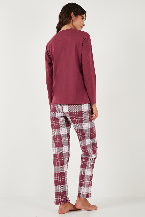 Lela Bayan Pijama Takımı 65723314 BORDO