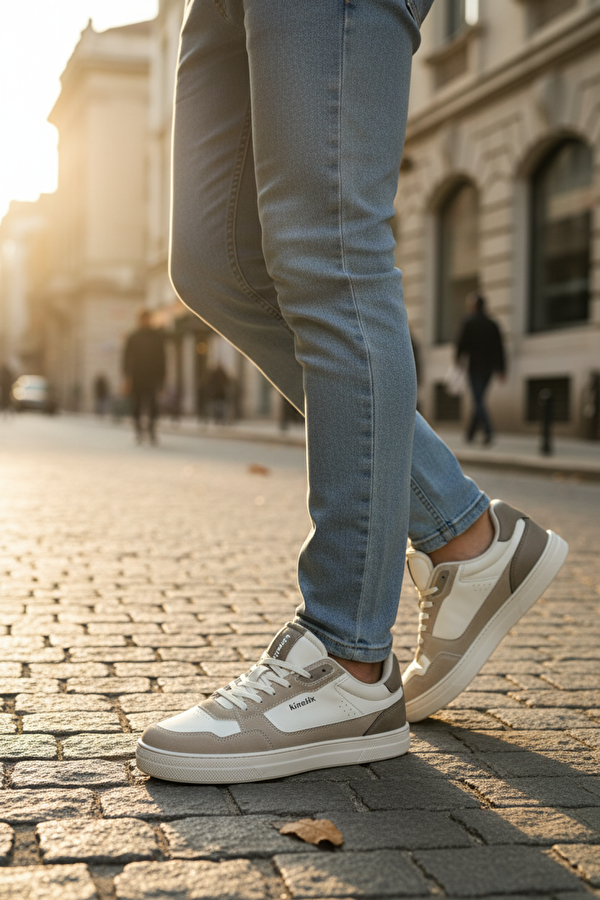 BELPER 5PR Bej Erkek Sneaker - Görsel 3