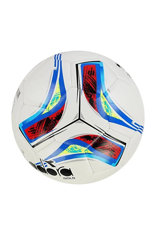 Diadora 4060085 Gold Futbol Topu Beyaz-Mavi-Kırmızı
