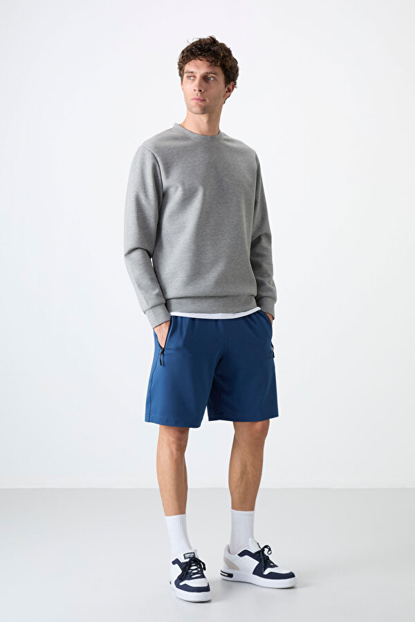 TOMMYLIFE Standart Kalıp 3lü Paket Ekru-Parlament-Açık Yeşil Erkek Şort - 81136