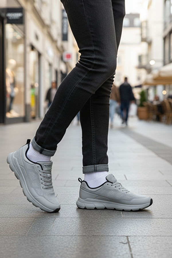 BRAGA 5PR Gri Erkek Comfort Ayakkabı - Görsel 3