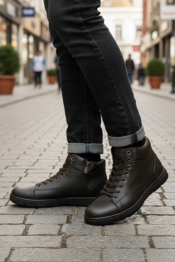 237232 4PR Kahverengi Erkek Ayakkabı - Görsel 3