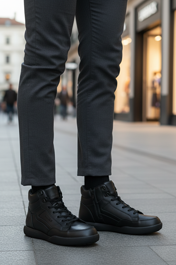 VIERI 4PR Siyah Erkek Günlük Bot - Görsel 3