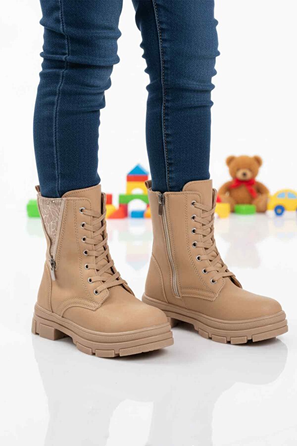 Nut İçi Polarlı Kaymaz Taban Kız Çocuk Bot G-1001 F Frmr