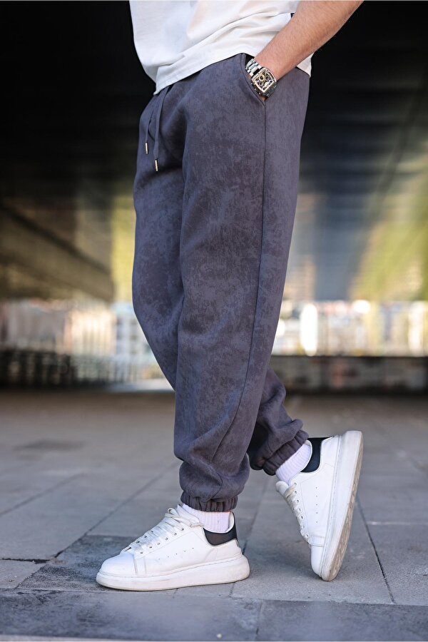 Madmext Füme Batik Desenli Jogger Eşofman Altı E6582