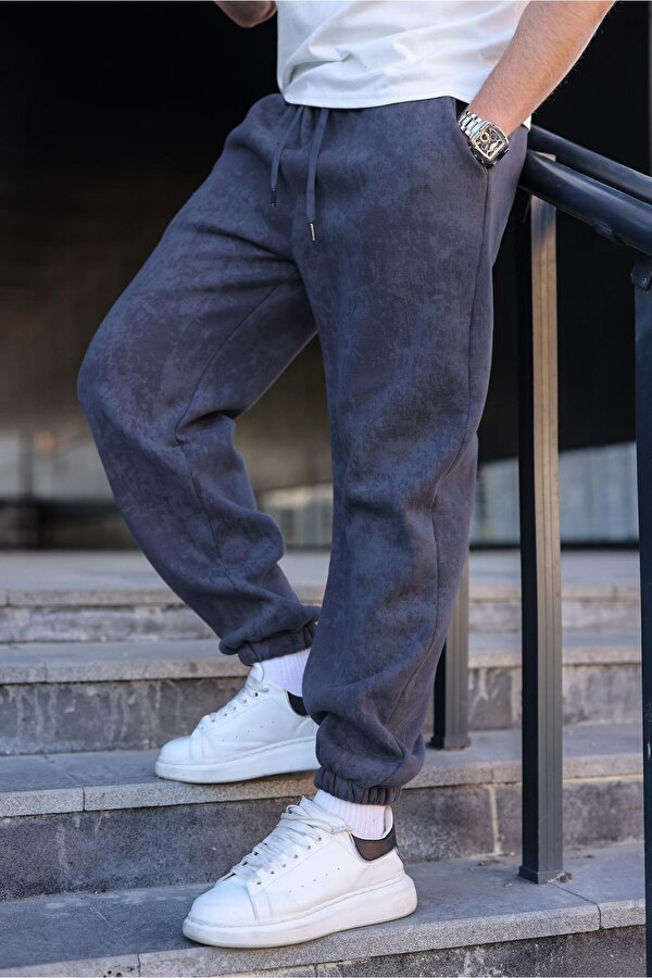 Madmext Füme Batik Desenli Jogger Eşofman Altı E6582