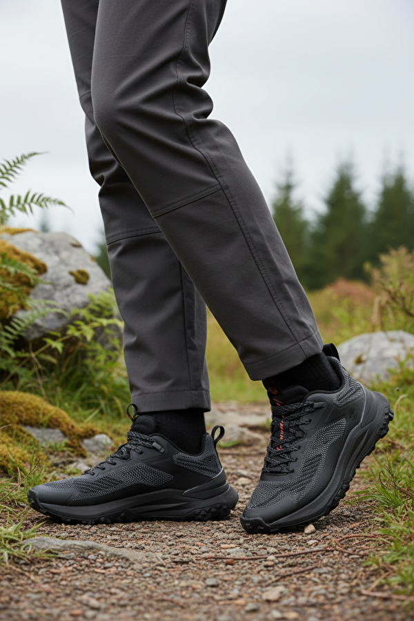 LOW LACE UP SNEAKER Siyah Erkek Outdoor - Görsel 3