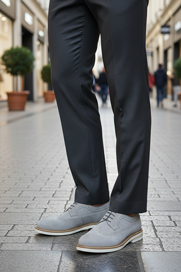 İnci INCI ALBAY 5FX Gri Erkek Klasik Ayakkabı