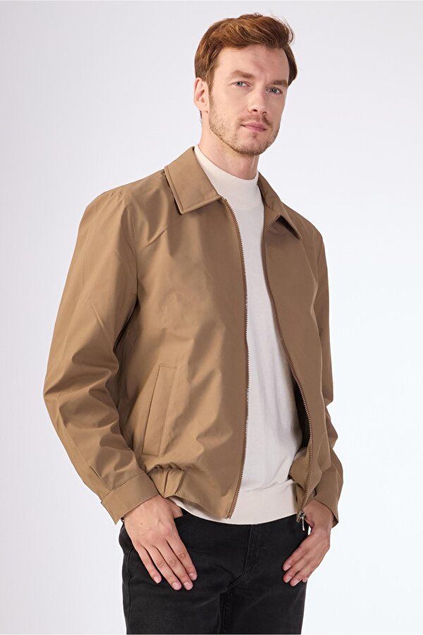 Dufy Vizon Erkek Regular Fit Düz Klasik Yaka Bomber Mont