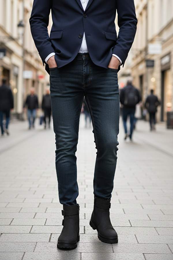 TAWNY 4PR Siyah Erkek Biker Bot - Görsel 3