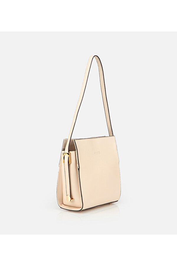 Hotiç Kadın Deri Ekru Omuz Çantası