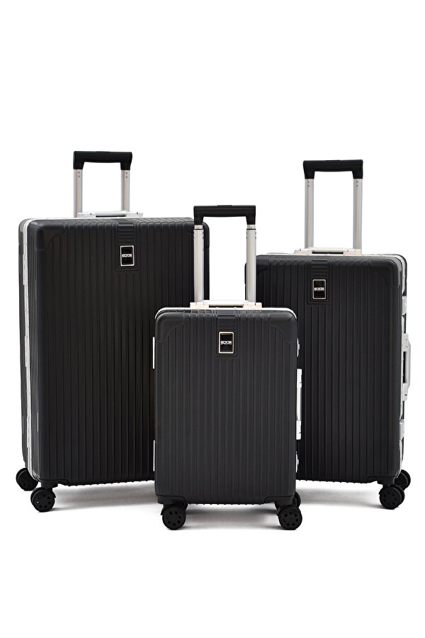 Elatae Alüminyum Alaşımlı 3'lü Valiz Seti – TSA Kilitli, Ultra Dayanıklı, Sessiz Tekerlek