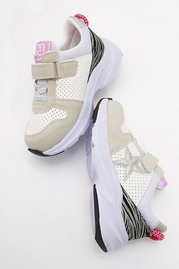 Mnpc Kız Çocuk Beyaz Spor Ayakkabı