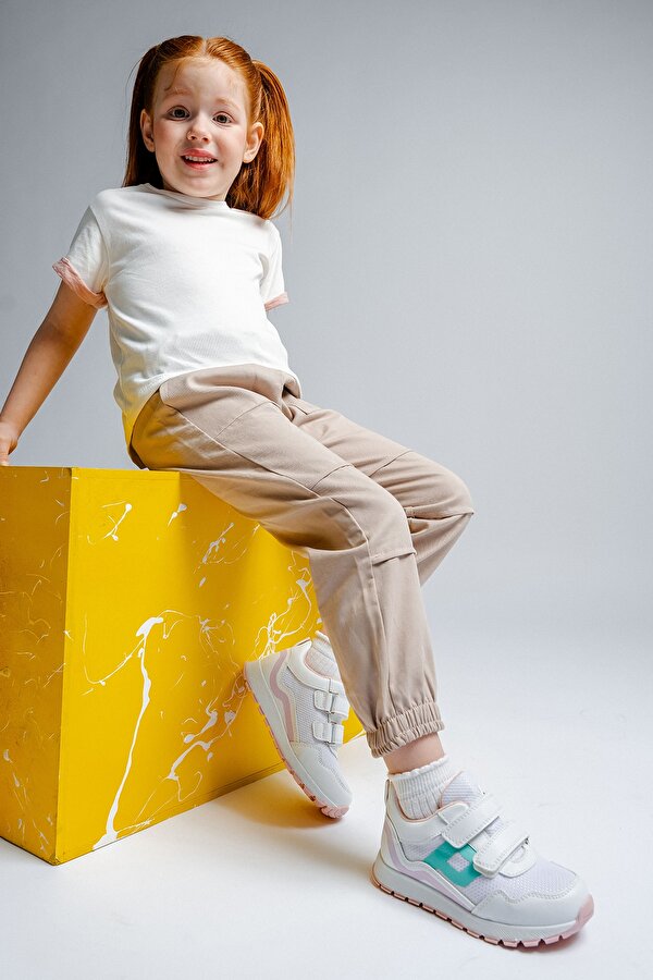 Mnpc Kız Çocuk Beyaz Günlük Spor Ayakkabı