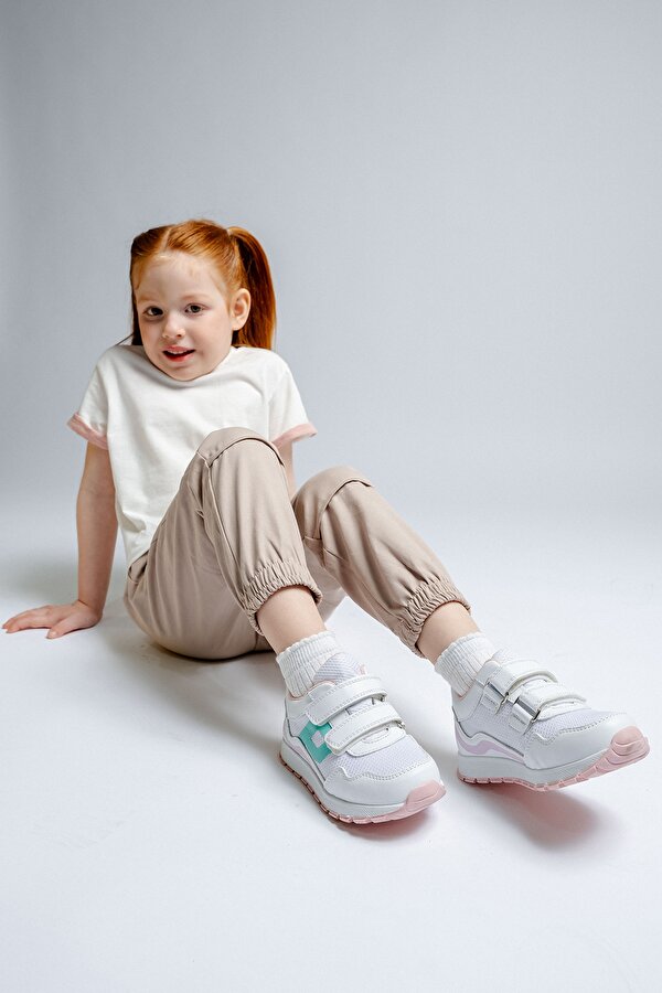 Mnpc Kız Çocuk Beyaz Günlük Spor Ayakkabı