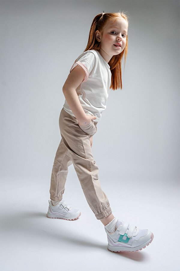 Mnpc Kız Çocuk Beyaz Günlük Spor Ayakkabı