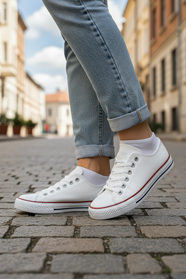 YUREN 5PR Beyaz Kadın Sneaker - Görsel 3