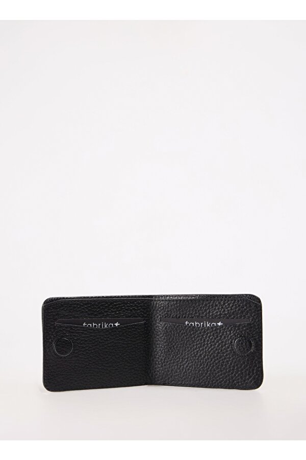 Fabrika Siyah Erkek Cüzdan Frk 366 Flt Deri Siyah