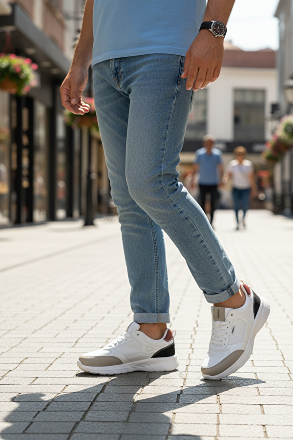 PERGAMON 5FX Beyaz Erkek Spor Ayakkabı - Görsel 3