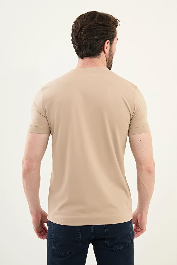 Mcr Düz Slim Fit Bisiklet Yaka Basic Erkek T-Shirt 36863