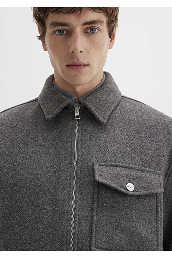 Mavi Erkek Fermuarlı Gömlek M0211804-80024