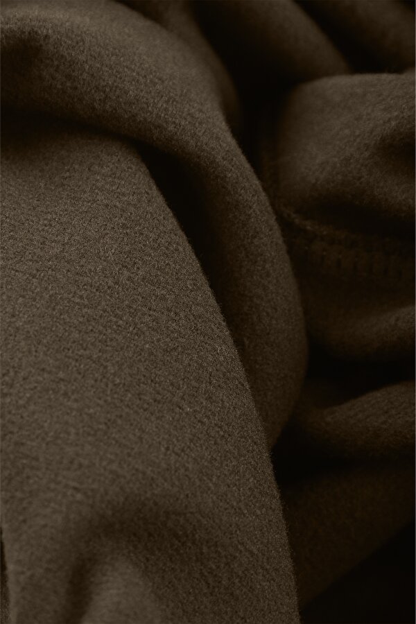 Deep Sea DeepSEA Erkek Kahve Fitilli Şardonlu Sweatshirt - Pamuklu, Likralı, Rahat Kalıp Sweatshirt 2601510