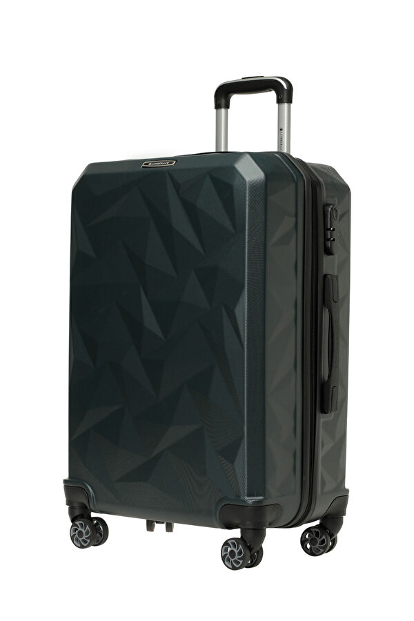 Lumberjack HEXAGON -B ABS 5PR Haki Unisex Büyük Boy Valiz