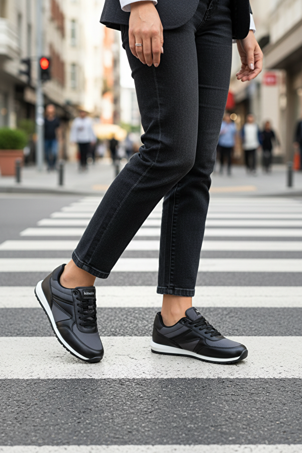 AFERDIT 5PR Siyah Kadın Sneaker - Görsel 3