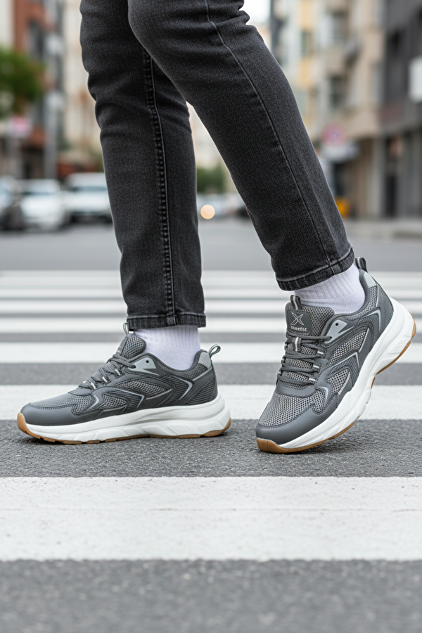 STRONG TX 5PR Gri Erkek Sneaker - Görsel 3