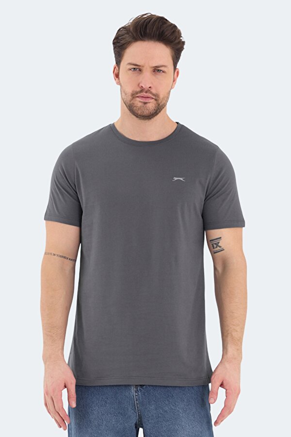Slazenger ROSALVA Erkek Koyu Gri Tişört