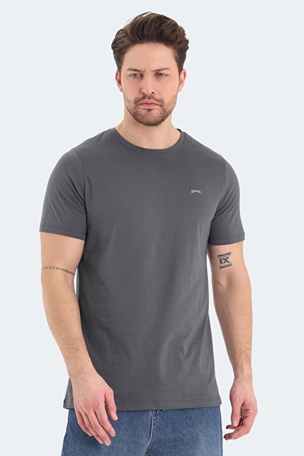 Slazenger ROSALVA Erkek  Koyu Gri Tişört