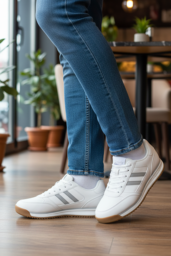 RETROSPECT PU 5PR Beyaz Erkek Sneaker - Görsel 3