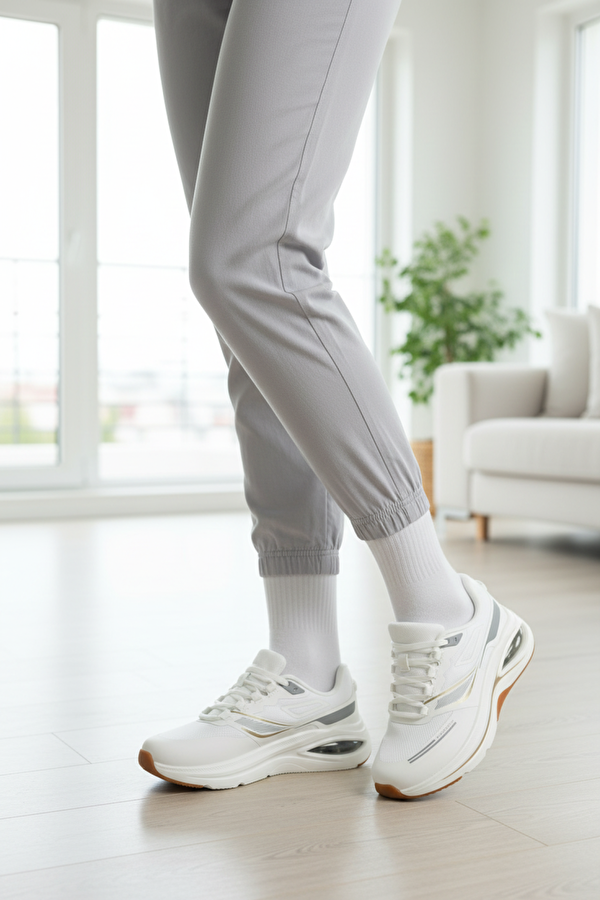 RUBIN TX W 5PR Beyaz Kadın Sneaker - Görsel 3