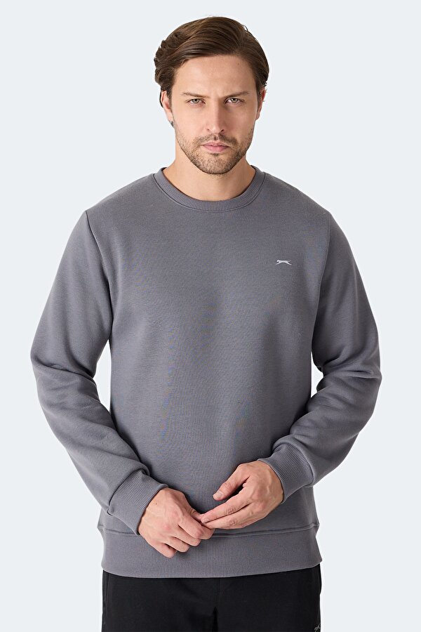 Slazenger MEGAR I Erkek  Gri Sweatshırt