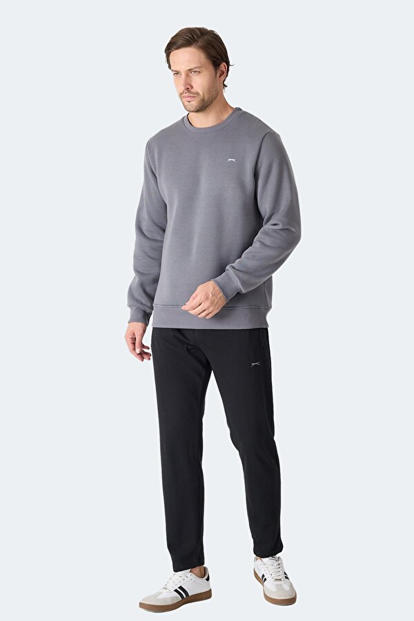 Slazenger MEGAR I Erkek  Gri Sweatshırt