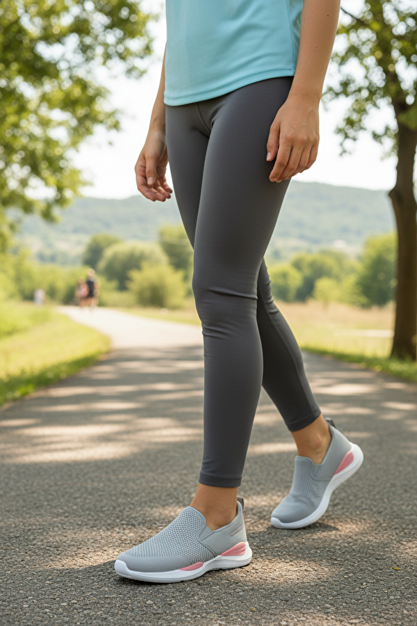 WOILA WMN 6FX Gri Kadın Comfort Ayakkabı - Görsel 3