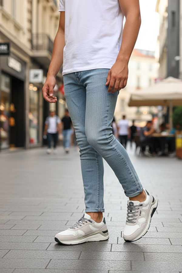 ROLANDO 5PR Beyaz Erkek Spor Ayakkabı - Görsel 3