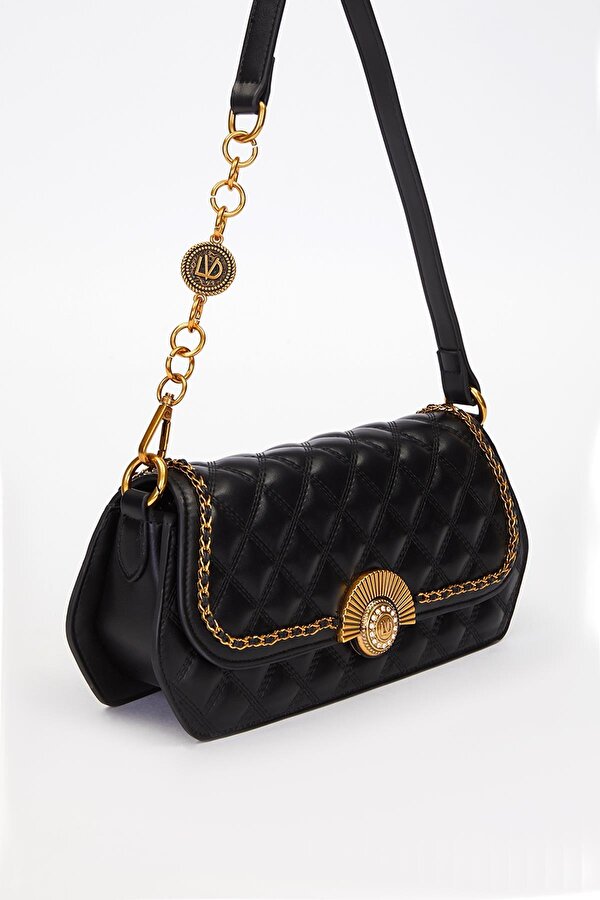 Levidor 930290 Kadın Yelpaze Kilit Detaylı El & Omuz Çantası