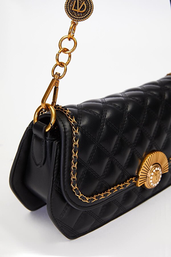 Levidor 930290 Kadın Yelpaze Kilit Detaylı El & Omuz Çantası