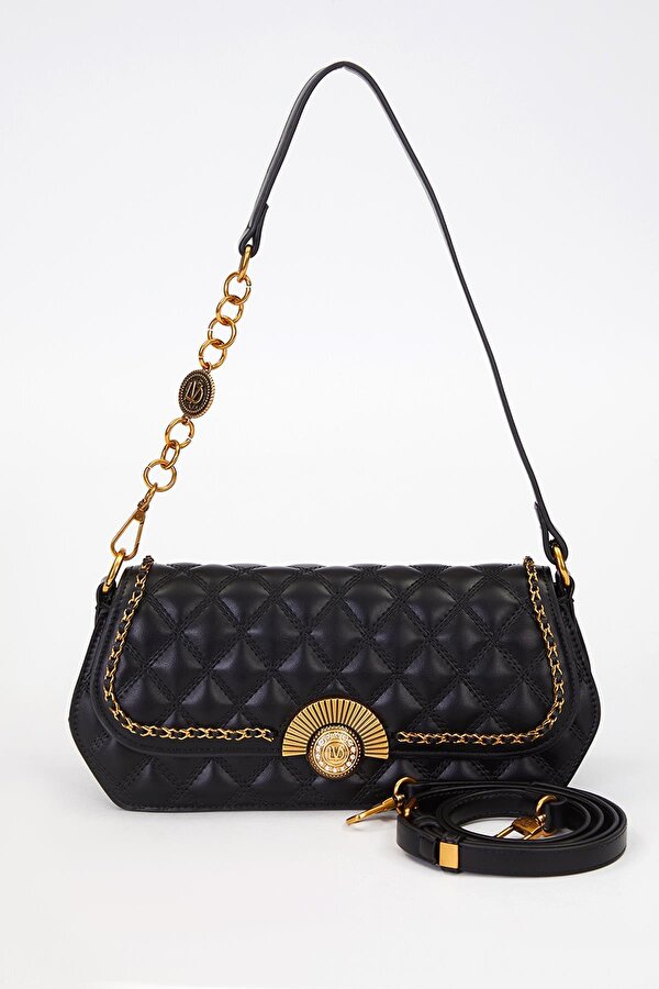 Levidor 930290 Kadın Yelpaze Kilit Detaylı El & Omuz Çantası