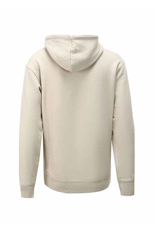 Jack & Jones Kapüşon Yaka Krem Erkek Sweatshırt 12241687_JORVESTERBRO SWEAT HOOD NO