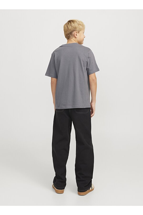 Jack & Jones Baskılı Füme Erkek Çocuk T-Shirt 12258924