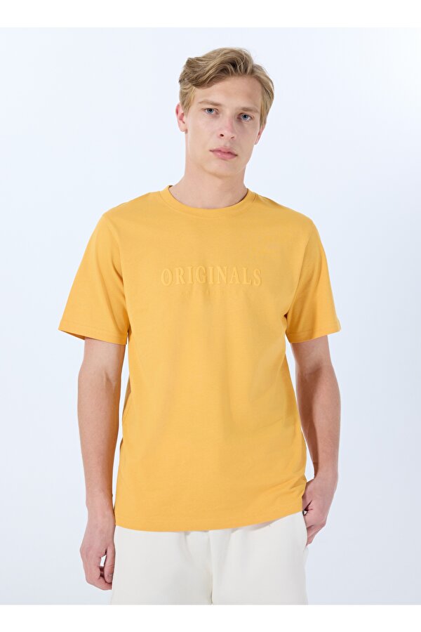 Jack & Jones Turuncu Erkek Normal T-Shirt 12262494_JORFREDERIKSBERG TEE SS CR